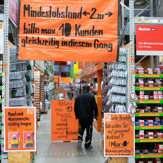Coronavirus - Öffnung Baumärkte – München