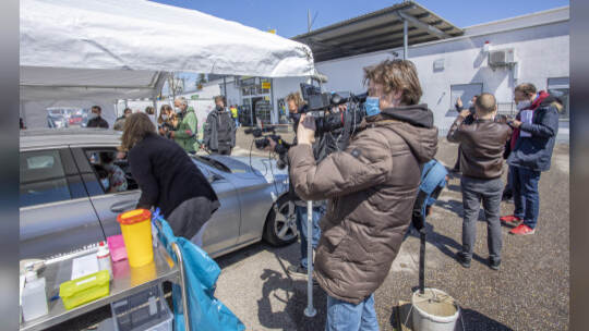 Impfaktion Supermarkt Pforzheim