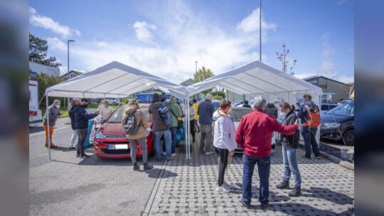 Impfaktion Supermarkt Pforzheim