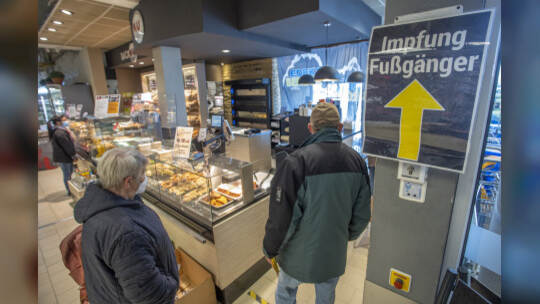 Impfaktion Supermarkt Pforzheim