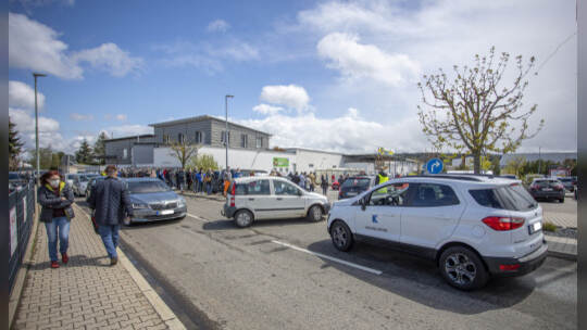 Impfaktion Supermarkt Pforzheim