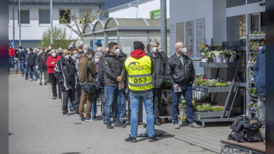 Impfaktion Supermarkt Pforzheim