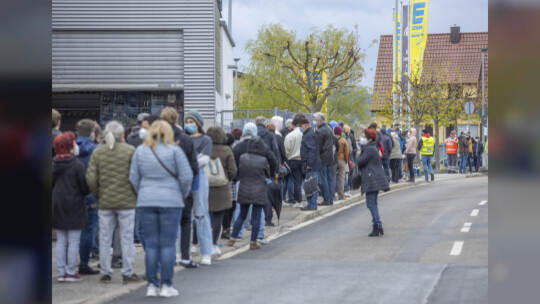 Impfaktion Supermarkt Pforzheim