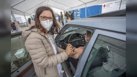 Impfaktion Supermarkt Pforzheim