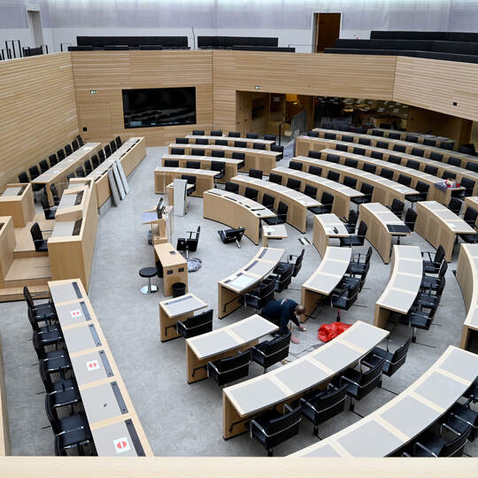 Landtag wird für konstituierende Sitzung gerüstet