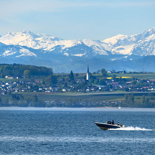 Sommerliche Temperaturen am Bodensee