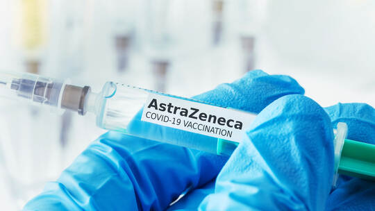 siegen, north rhine westphalia/germany - 07 01 2021: a astrazeneca covid-19 coronavirus vaccination logo concept