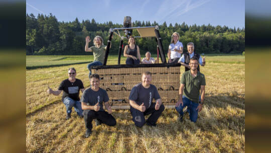 Gasometer Heißluftballon