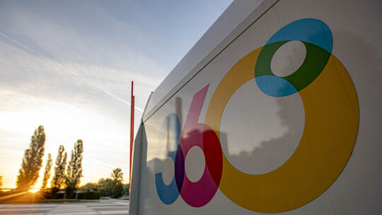 Gasometer Heißluftballon