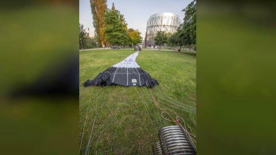 Gasometer Heißluftballon