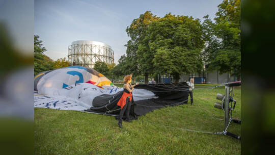 Gasometer Heißluftballon