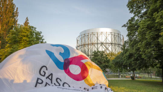 Gasometer Heißluftballon