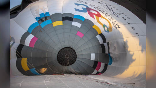 Gasometer Heißluftballon