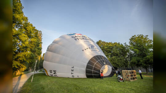 Gasometer Heißluftballon