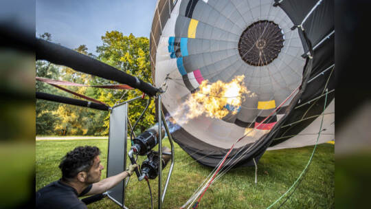Gasometer Heißluftballon