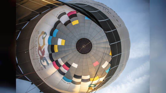 Gasometer Heißluftballon