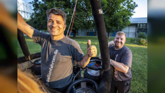 Gasometer Heißluftballon