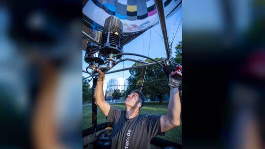 Gasometer Heißluftballon