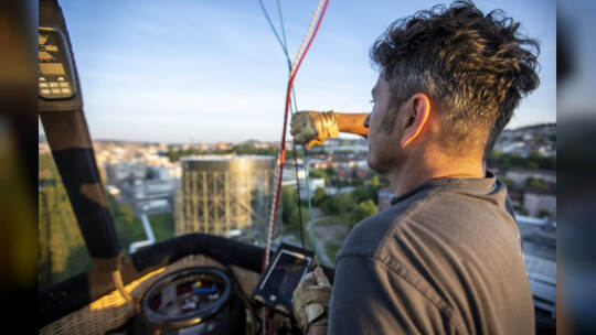 Gasometer Heißluftballon