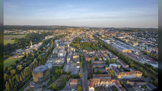 Gasometer Heißluftballon