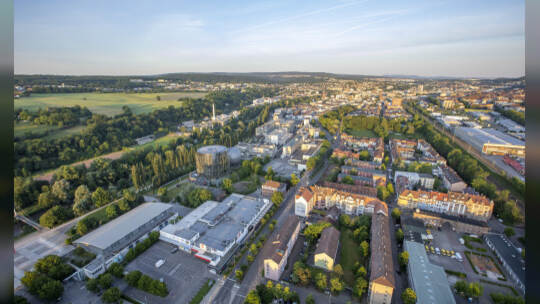 Gasometer Heißluftballon