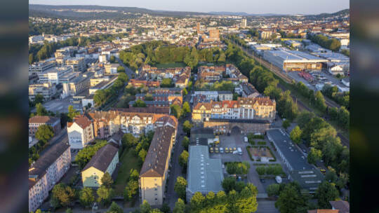 Gasometer Heißluftballon