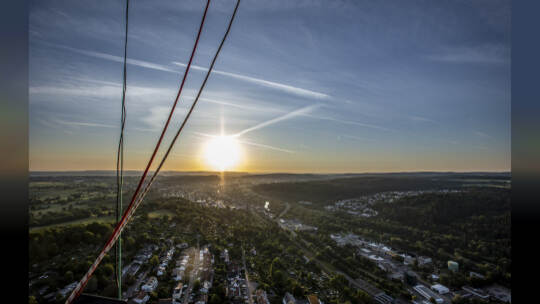 Gasometer Heißluftballon