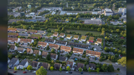 Gasometer Heißluftballon