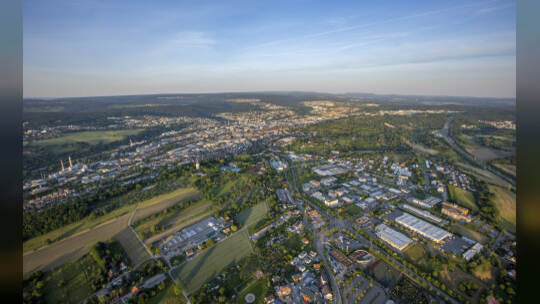 Gasometer Heißluftballon