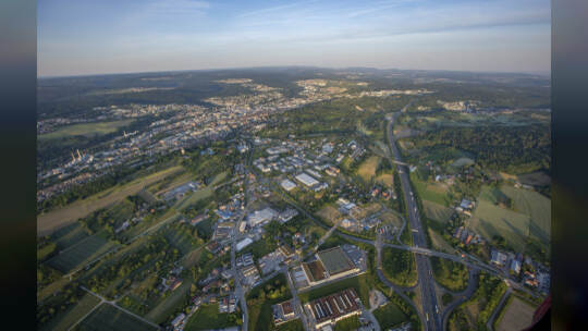 Gasometer Heißluftballon