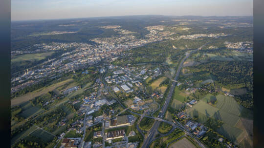 Gasometer Heißluftballon