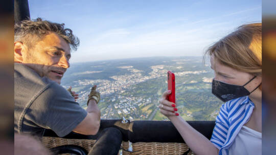 Gasometer Heißluftballon