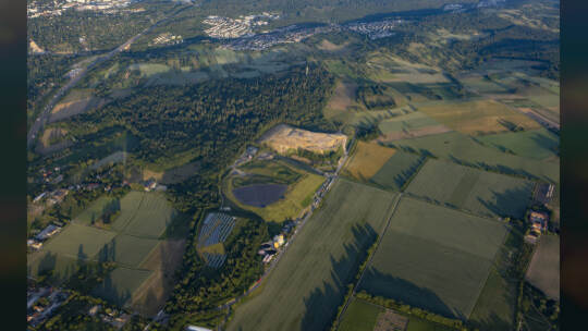 Gasometer Heißluftballon