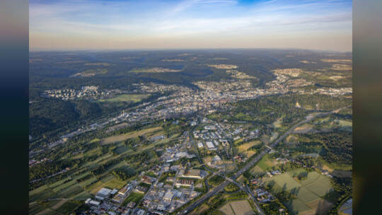 Gasometer Heißluftballon