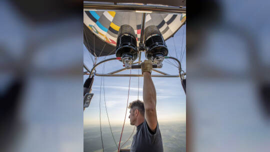 Gasometer Heißluftballon