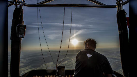 Gasometer Heißluftballon