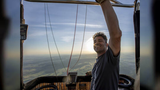 Gasometer Heißluftballon