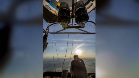 Gasometer Heißluftballon