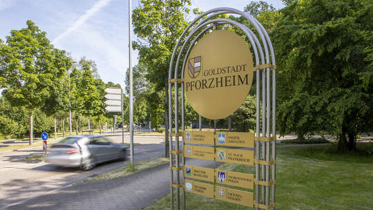 Ortsschild Pforzheim Kupferhammer