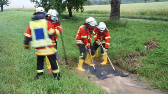 Neuhausen: Unwetter fordert die Feuerwehr