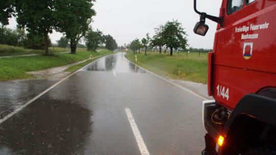 Neuhausen: Unwetter fordert die Feuerwehr