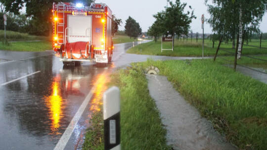 Neuhausen: Unwetter fordert die Feuerwehr