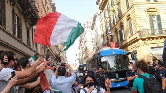 Jubelnde Italiener Jubelnde Italiener