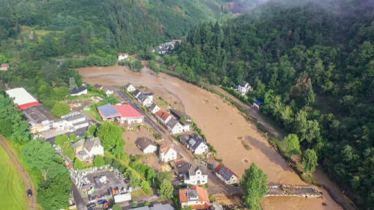 Unwetter in Rheinland-Pfalz