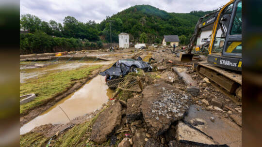 Unwetter in Rheinland-Pfalz