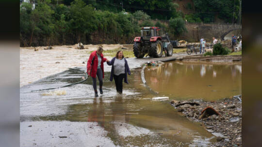 Unwetter in Rheinland-Pfalz