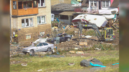 Unwetter in Rheinland-Pfalz