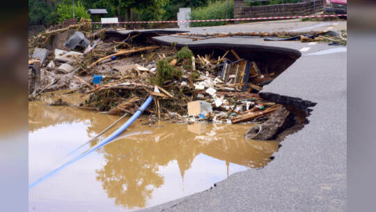 Unwetter in Rheinland-Pfalz