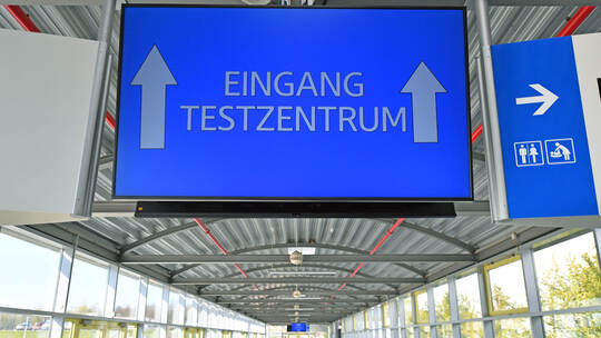 Corona-Testzentrum für BUGA-Besucher