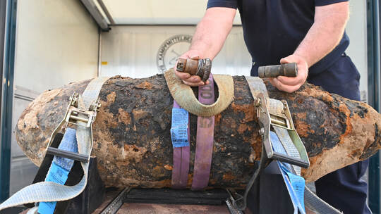 Bombenentschärfung in Karlsruhe